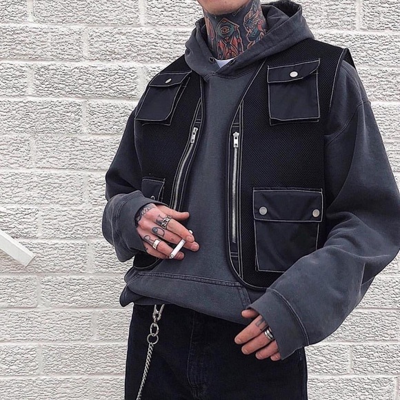 Bare Knuckles rare sold out Mesh Tactical Vest, black size men’s S - Picture 4 of 8